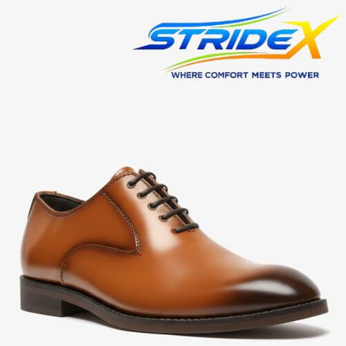 Classic Formal Shoes for Men – Black, Dark Brown & Camel | Sizes 6–11 - StrideX