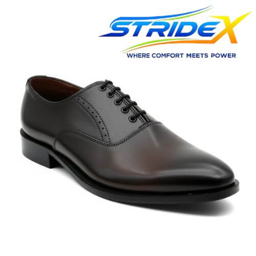 Classic Formal Shoes for Men – Black, Dark Brown & Camel | Sizes 6–11 - StrideX
