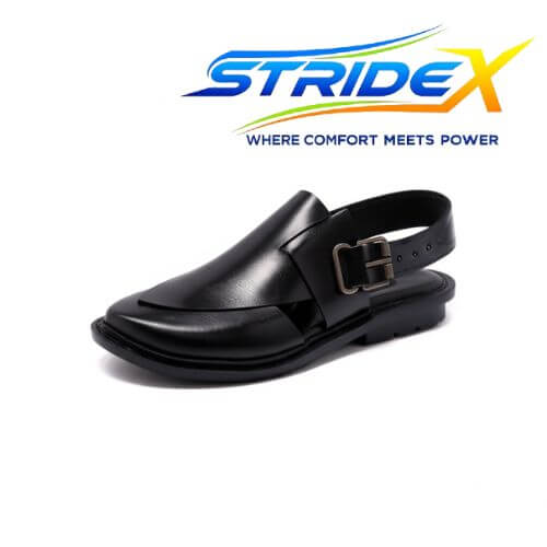 Traditional Peshawari Sandals for Men – Black, Dark Brown & Brown | Sizes 6–11 - StrideX